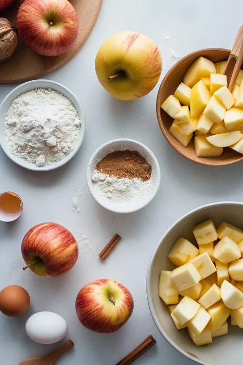 ingredientes tarta de manzana con hojaldre en Thermomix