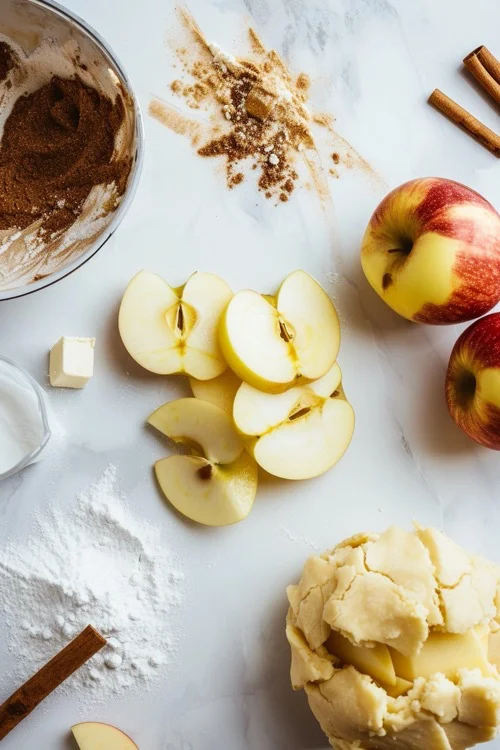 ingredientes tarta de manzana saludable