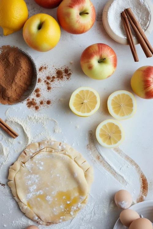 ingredientes tarta de manzana sin azucar