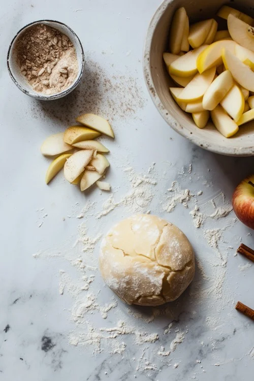 elaboracion masa para tarta de manzana